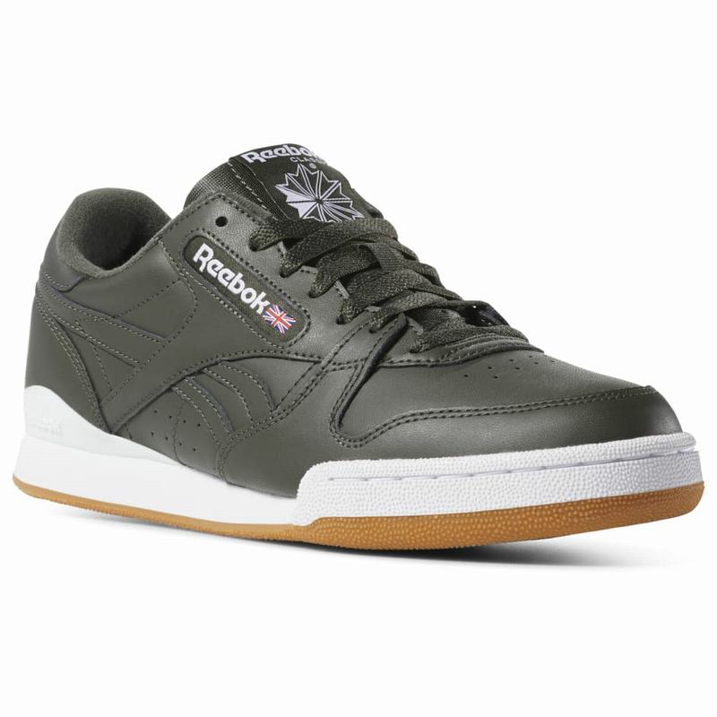 Reebok Phase 1 Pro Tenisky Panske - Tmavo Zelene/Biele HG4974MV